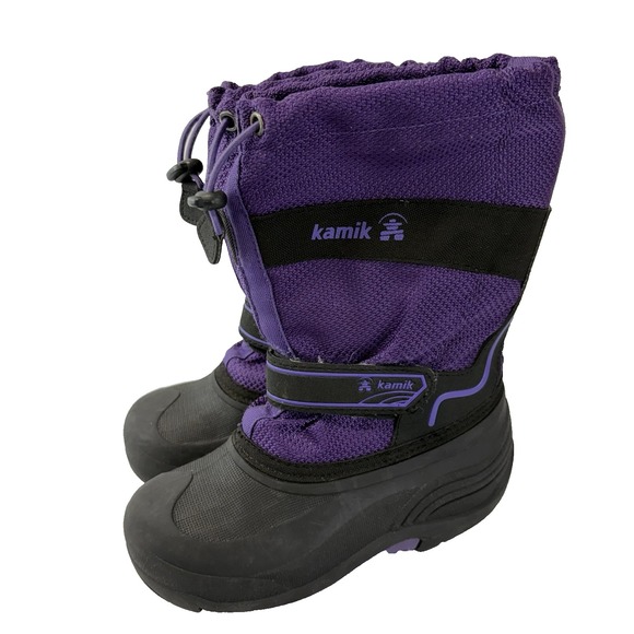 Kamik Purple Winter Snow Boots Kids Size 13 Waterproof Insulated - Picture 1 of 7